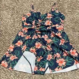 Women’s One Piece Floral Swim Dress